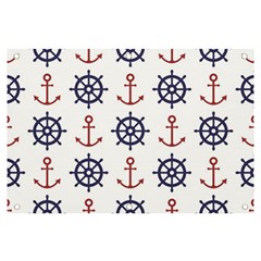 Nautical-seamless-pattern Banner And Sign 6  X 4  by Simbadda