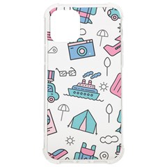 Transportation Seamless Pattern Iphone 12/12 Pro Tpu Uv Print Case by Simbadda