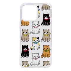 Cat-kitten-seamless-pattern Iphone 14 Pro Max Tpu Uv Print Case by Simbadda