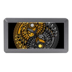 Yin-yang-owl-doodle-ornament-illustration Memory Card Reader (mini) by Simbadda