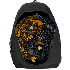 Yin-yang-owl-doodle-ornament-illustration Backpack Bag by Simbadda