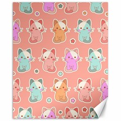 Cute-kawaii-kittens-seamless-pattern Canvas 16  X 20  by Simbadda