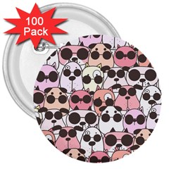 Cute-dog-seamless-pattern-background 3  Buttons (100 pack) 