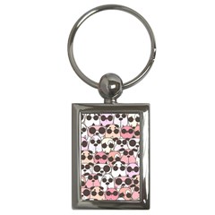 Cute-dog-seamless-pattern-background Key Chain (Rectangle)