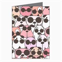 Cute-dog-seamless-pattern-background Greeting Cards (Pkg of 8)