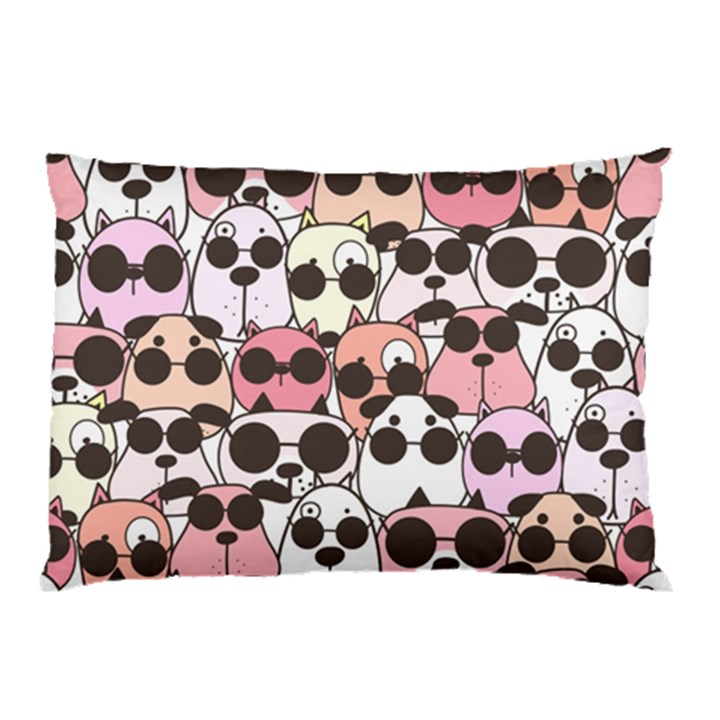 Cute-dog-seamless-pattern-background Pillow Case