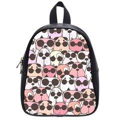 Cute-dog-seamless-pattern-background School Bag (Small)