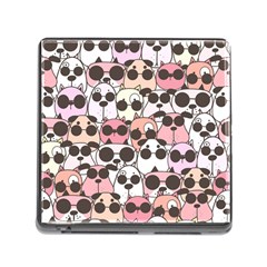 Cute-dog-seamless-pattern-background Memory Card Reader (Square 5 Slot)