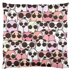 Cute-dog-seamless-pattern-background Standard Premium Plush Fleece Cushion Case (One Side)