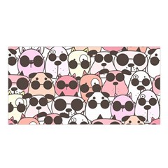 Cute-dog-seamless-pattern-background Satin Shawl 45  x 80 