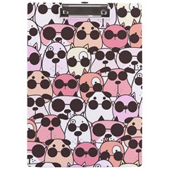 Cute-dog-seamless-pattern-background A4 Acrylic Clipboard