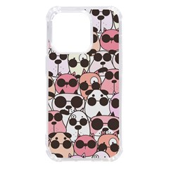 Cute-dog-seamless-pattern-background iPhone 14 Pro TPU UV Print Case