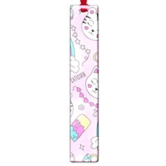 Beautiful-cute-animals-pattern-pink Large Book Marks by Simbadda