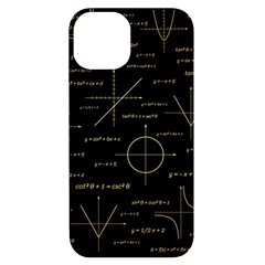 Abstract-math Pattern Iphone 14 Black Uv Print Case