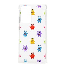 Seamless-pattern-cute-funny-monster-cartoon-isolated-white-background Samsung Galaxy Note 20 Ultra Tpu Uv Case by Simbadda