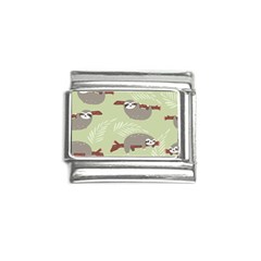 Sloths-pattern-design Italian Charm (9mm)