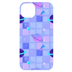 Seamless-pattern-pastel-galaxy-future Iphone 14 Plus Black Uv Print Case by Simbadda