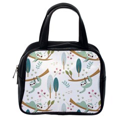 Pattern-sloth-woodland Classic Handbag (one Side)