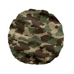 Camouflage Design Standard 15  Premium Round Cushions by Excel