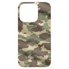 Camouflage Design Iphone 14 Pro Black Uv Print Case by Excel