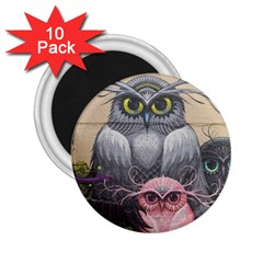 Graffiti Owl Design 2.25  Magnets (10 pack) 