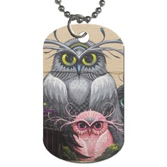 Graffiti Owl Design Dog Tag (One Side)