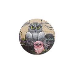 Graffiti Owl Design Golf Ball Marker (4 Pack)