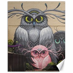 Graffiti Owl Design Canvas 16  x 20 