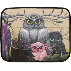 Graffiti Owl Design Fleece Blanket (Mini)