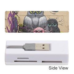 Graffiti Owl Design Memory Card Reader (Stick)