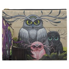 Graffiti Owl Design Cosmetic Bag (XXXL)