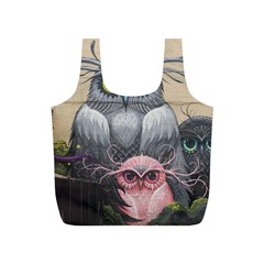 Graffiti Owl Design Full Print Recycle Bag (S)