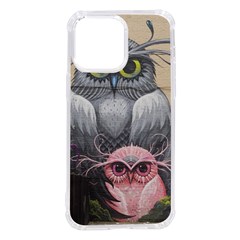 Graffiti Owl Design iPhone 14 Pro Max TPU UV Print Case