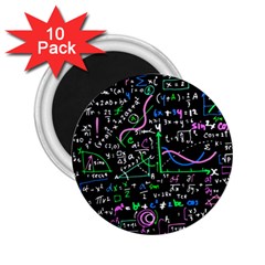 Math-linear-mathematics-education-circle-background 2 25  Magnets (10 Pack)  by Simbadda