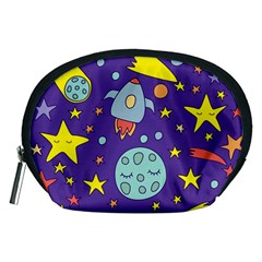 Card-with-lovely-planets Accessory Pouch (medium) by Simbadda