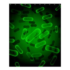 Green-rod-shaped-bacteria Shower Curtain 60  X 72  (medium)  by Simbadda