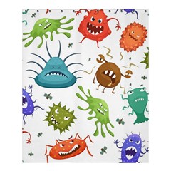 Dangerous-streptococcus-lactobacillus-staphylococcus-others-microbes-cartoon-style-vector-seamless-p Shower Curtain 60  X 72  (medium)  by Simbadda