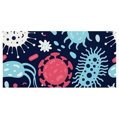 Seamless-pattern-microbes-virus-vector-illustration Banner And Sign 8  X 4  by Simbadda