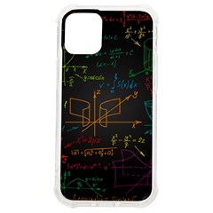 Mathematical-colorful-formulas-drawn-by-hand-black-chalkboard Iphone 12 Mini Tpu Uv Print Case	 by Simbadda