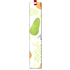 Seamless-tropical-pattern-with-papaya Large Book Marks by Simbadda