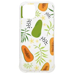 Seamless-tropical-pattern-with-papaya Iphone 12/12 Pro Tpu Uv Print Case by Simbadda