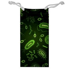 Bacteria-virus-seamless-pattern-inversion Jewelry Bag by Simbadda