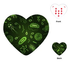 Bacteria-virus-seamless-pattern-inversion Playing Cards Single Design (heart) by Simbadda