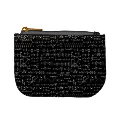 Math-equations-formulas-pattern Mini Coin Purse by Simbadda