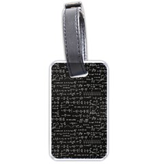 Math-equations-formulas-pattern Luggage Tag (one Side) by Simbadda