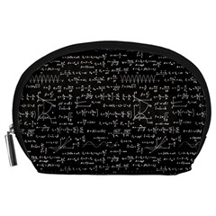 Math-equations-formulas-pattern Accessory Pouch (large) by Simbadda