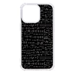 Math-equations-formulas-pattern iPhone 13 Pro TPU UV Print Case Front