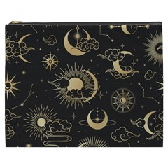 Asian-seamless-pattern-with-clouds-moon-sun-stars-vector-collection-oriental-chinese-japanese-korean Cosmetic Bag (xxxl) by Simbadda