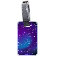 Realistic-night-sky-poster-with-constellations Luggage Tag (two Sides) by Simbadda
