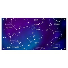 Realistic-night-sky-poster-with-constellations Banner And Sign 8  X 4  by Simbadda